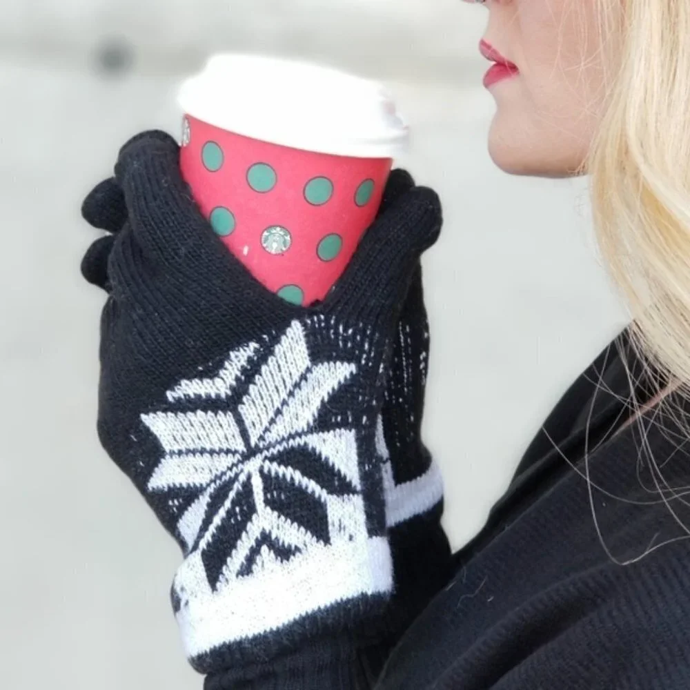 Thick Winter Knit Mittens / Gloves